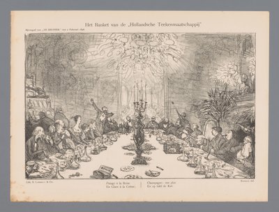 The Banquet of the Hollandsche Drawing Company (titel på objekt) av Marius Bauer