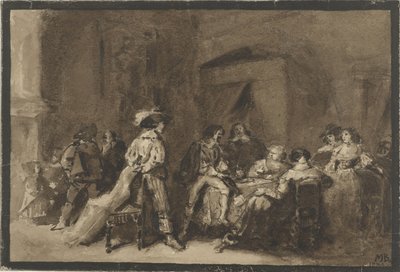 Historisk scen av Marius Bauer