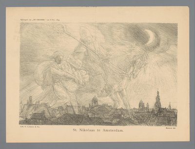 St. Nikolaas te Amsterdam (titel på objekt) av Marius Bauer
