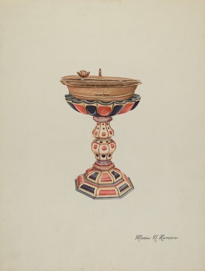 dopfunt & stativ, ca. 1939. av Marius Hansen