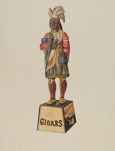 Cigarraffär indisk av Marius Hansen