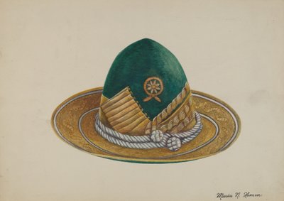Spanska sydväst: Hatt, ca. 1937. av Marius Hansen