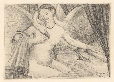 Leda och svanen av Marius Holleman