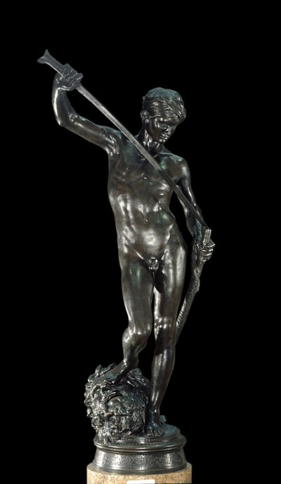 David bronsskulptur av Antonin Mercia (1845-1916) Paris, Musee d
