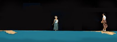 Night Lives Scene 2, 2016 (digitala medier) av Marjorie Weiss