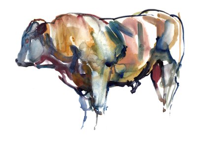 After Sunset, 2010, (akvarell och gouache på papper) av Mark Adlington