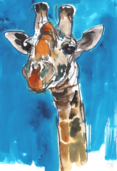 Blue Sky Giraffe, 2018 av Mark Adlington