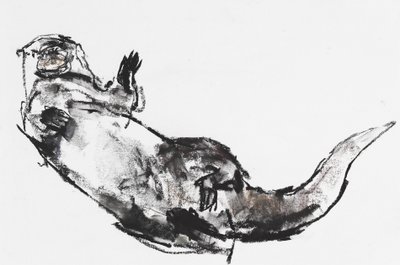 Hej (charcoal und conte på papper) av Mark Adlington