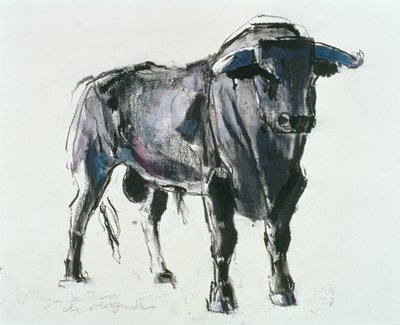 Plaza de Toros de Miajadas, 1998 (blandade medier på papper) av Mark Adlington