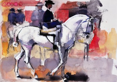Sidosadel på Feria de Sevilla, 1998 (blandmaterial på papper) av Mark Adlington