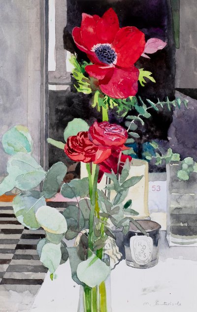 Vallmo (akvarell) av Mark Entwisle