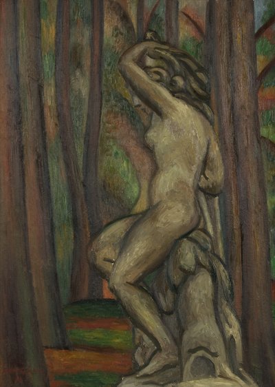 Staty i en park av Mark Gertler