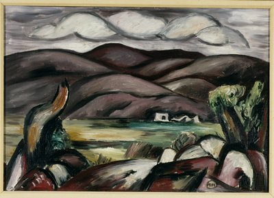 Landskap, New Mexico (olja på duk) av Marsden Hartley