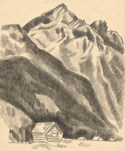 Bergslandskap (Garmisch Partenkirchen) av Marsden Hartley