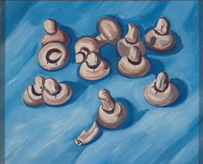 Svamp på en blå bakgrund av Marsden Hartley