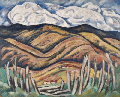 Det sista av New England - Början av New Mexico av Marsden Hartley