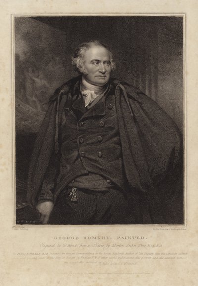 George Romney av Martin Archer Shee