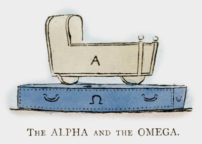 Alfa och Omega (färg litho) av Martin  Anderson