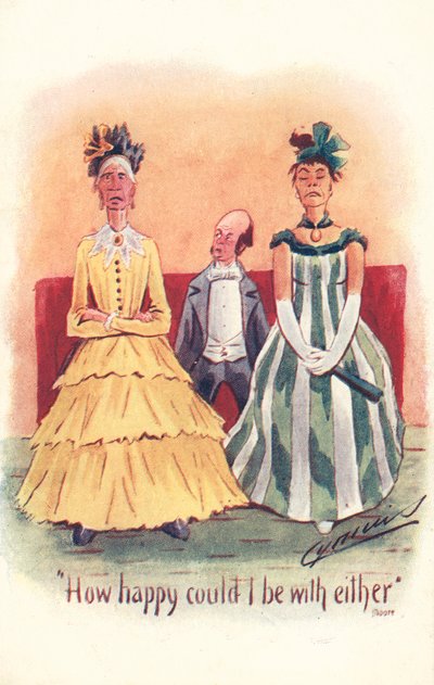 Hur glad skulle jag kunna vara med någon av dem (färg litho) av Martin  Anderson