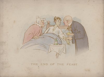 Sida från Cynicus Humors (färgad gravyr) av Martin  Anderson