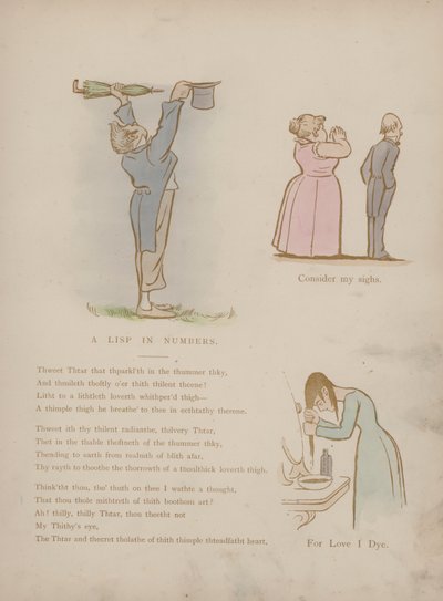 Sida från Cynicus Humors (färgad gravyr) av Martin  Anderson