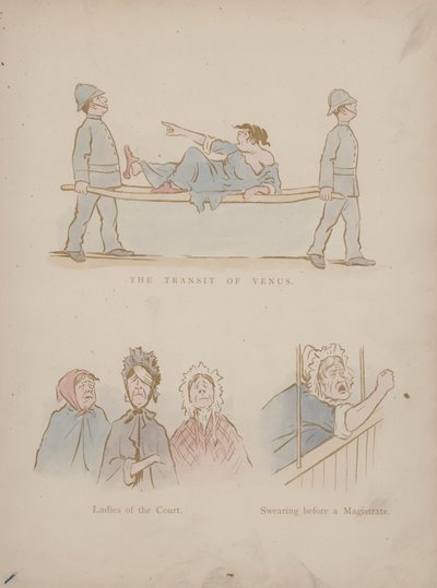 Sida från Cynicus Humors (färgad gravyr) av Martin  Anderson