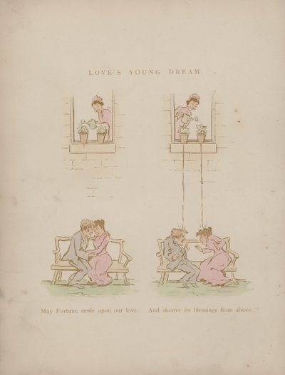 Sida från Cynicus Humors (färgad gravyr) av Martin  Anderson