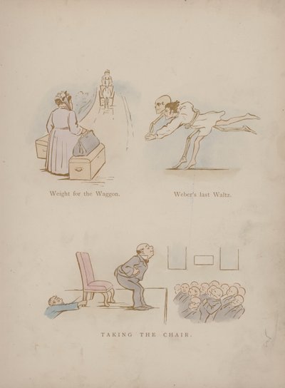 Sida från Cynicus Humors (färgad gravyr) av Martin  Anderson