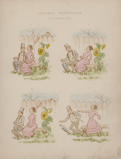 Sida från Cynicus Humors (färgad gravyr) av Martin  Anderson