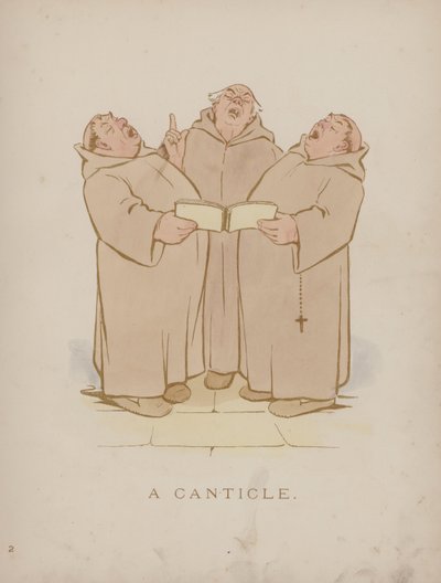 Sida från Cynicus Humors (färgad gravyr) av Martin  Anderson