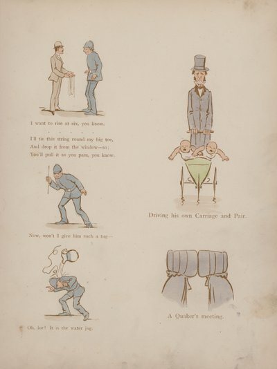 Sida från Cynicus Humors (färgad gravyr) av Martin  Anderson