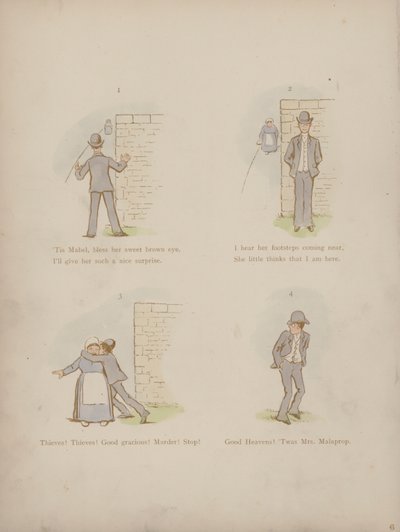 Sida från Cynicus Humors (färgad gravyr) av Martin  Anderson