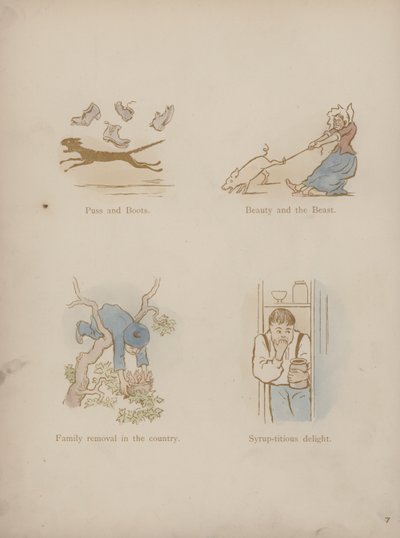 Sida från Cynicus Humors (färgad gravyr) av Martin  Anderson