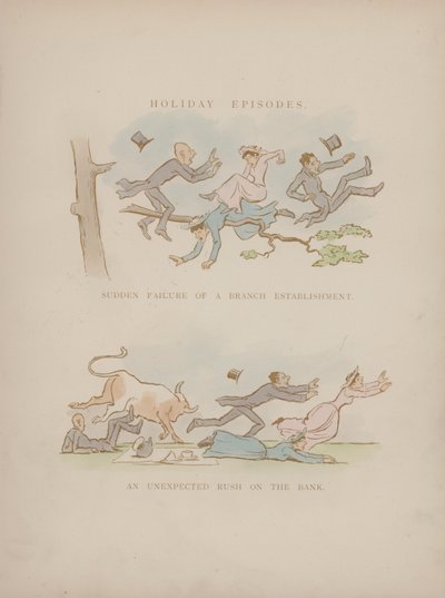 Sida från Cynicus Humors (färgad gravyr) av Martin  Anderson