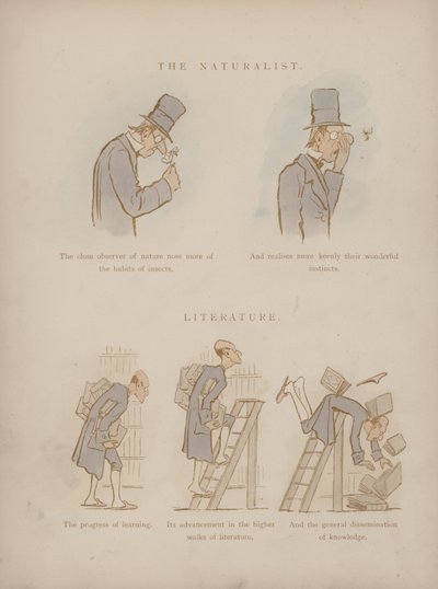 Sida från Cynicus Humors (färgad gravyr) av Martin  Anderson