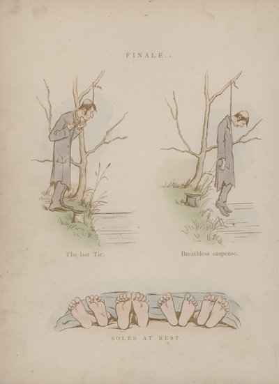 Sida från Cynicus Humors (färgad gravyr) av Martin  Anderson