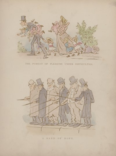 Sida från Cynicus Humors (färgad gravyr) av Martin  Anderson