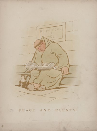 Sida från Cynicus Humors (färgad gravyr) av Martin  Anderson