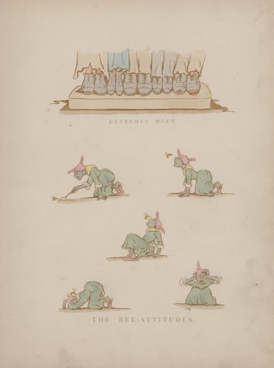 Sida från Cynicus Humors (färgad gravyr) av Martin  Anderson