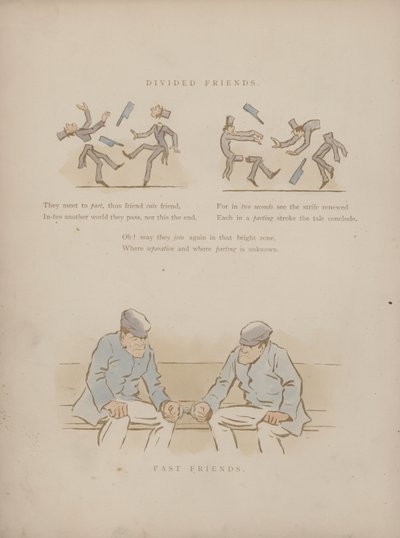 Sida från Cynicus Humors (färgad gravyr) av Martin  Anderson