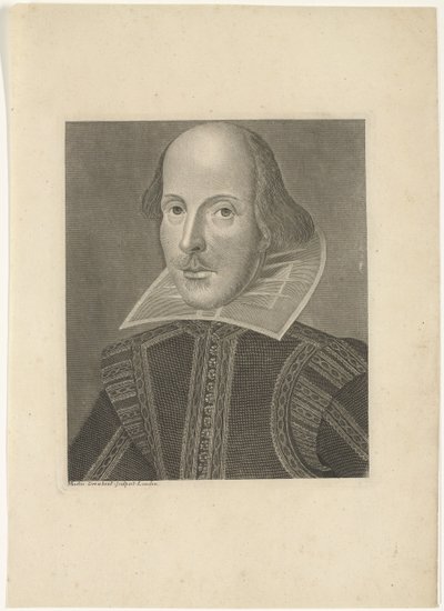 Porträtt av William Shakespeare av Martin Droeshout (II)