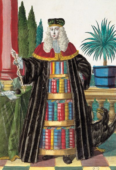 Doktor, gravyr från Assemblage des nouveau manouvries habilles av Martin Engelbrecht (1684-1756), Tyskland av Martin Engelbrecht