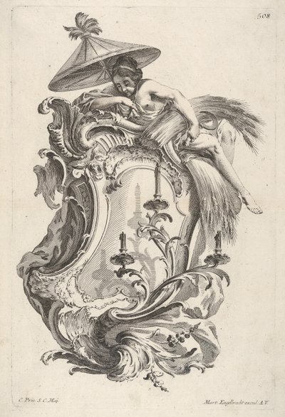 Sconce Representing Summer, från Sconce Representing the 4 Years, ca 1730-56. av Martin Engelbrecht