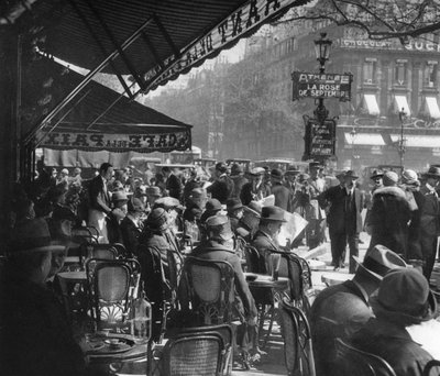 Cafe de la Paix, Paris, 1937 av Martin Hurlimann