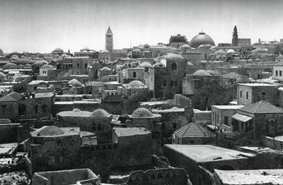 Jerusalem och kupolen i Heliga gravens kyrka, 1937 av Martin Hurlimann