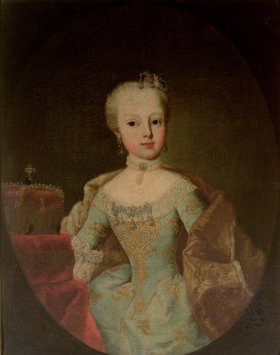 Ärkehertiginnan Maria Josepha Habsburg-Lothringen (1751-67), tolfte barn till kejsarinnan Maria Theresia av Österrike (1717-80) och kejsar Frans I (1708-65) av Martin II Mytens or Meytens