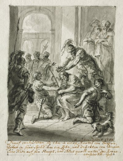 Kristus krönt med törnar, 1788. av Martin Johann Schmidt