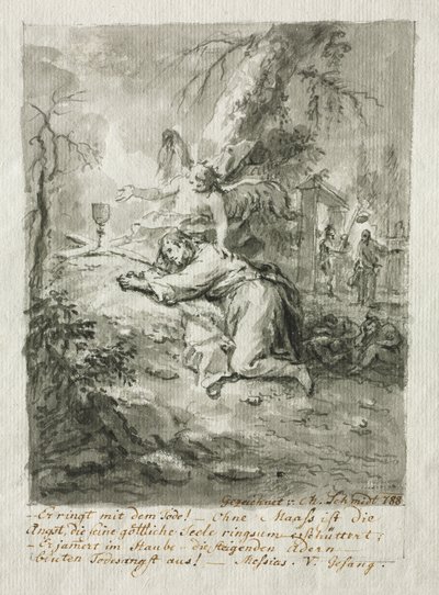 Kristus på Oljeberget, Flagelleringen, Kristus krönt med törnen, Korsfästelsen av Martin Johann Schmidt