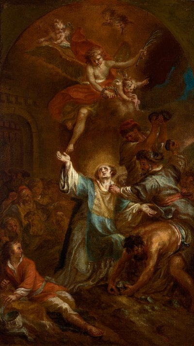Stening av Sankt Stefan av Martin Johann Schmidt