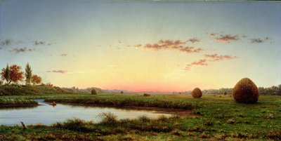 Höstackar på Newburyport Marshes, 1862 av Martin Johnson Heade